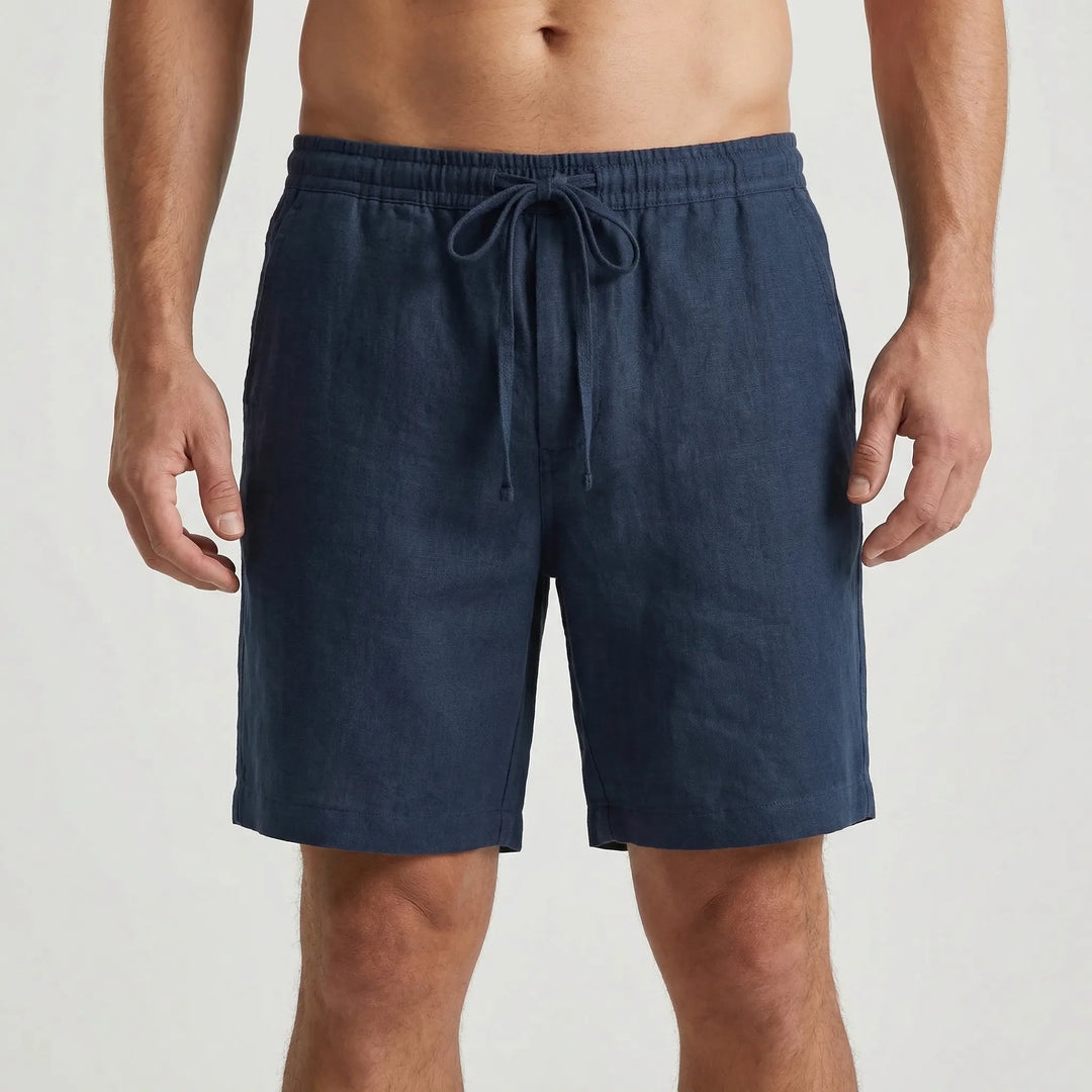 Coastern - Solid Color Drawstring Shorts