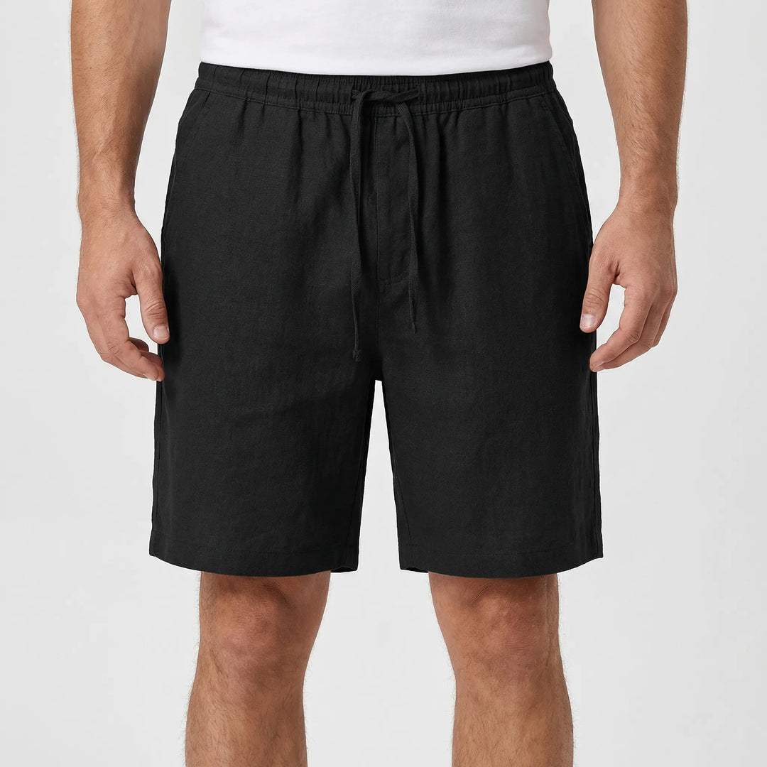 Coastern - Solid Color Drawstring Shorts