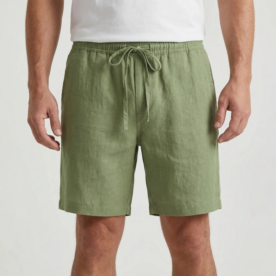 Coastern - Solid Color Drawstring Shorts