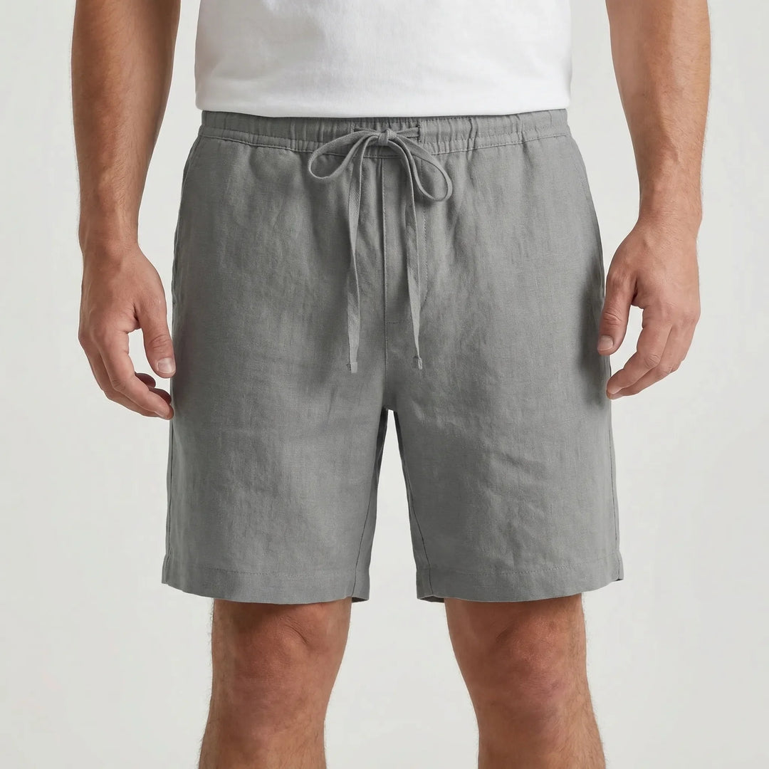 Coastern - Solid Color Drawstring Shorts