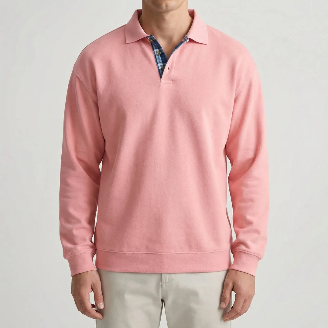 Collaro - Long-Sleeve Polo Collar Pullover
