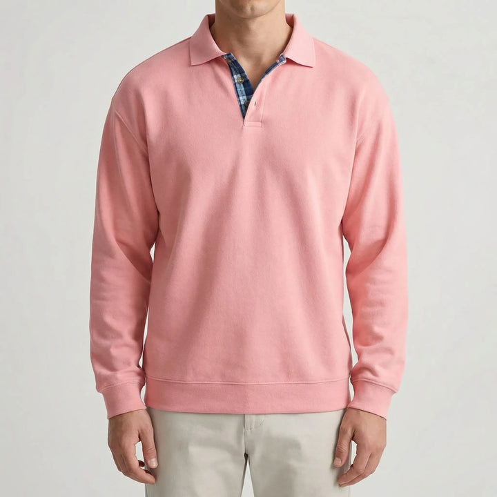 Collaro - Long-Sleeve Polo Collar Pullover