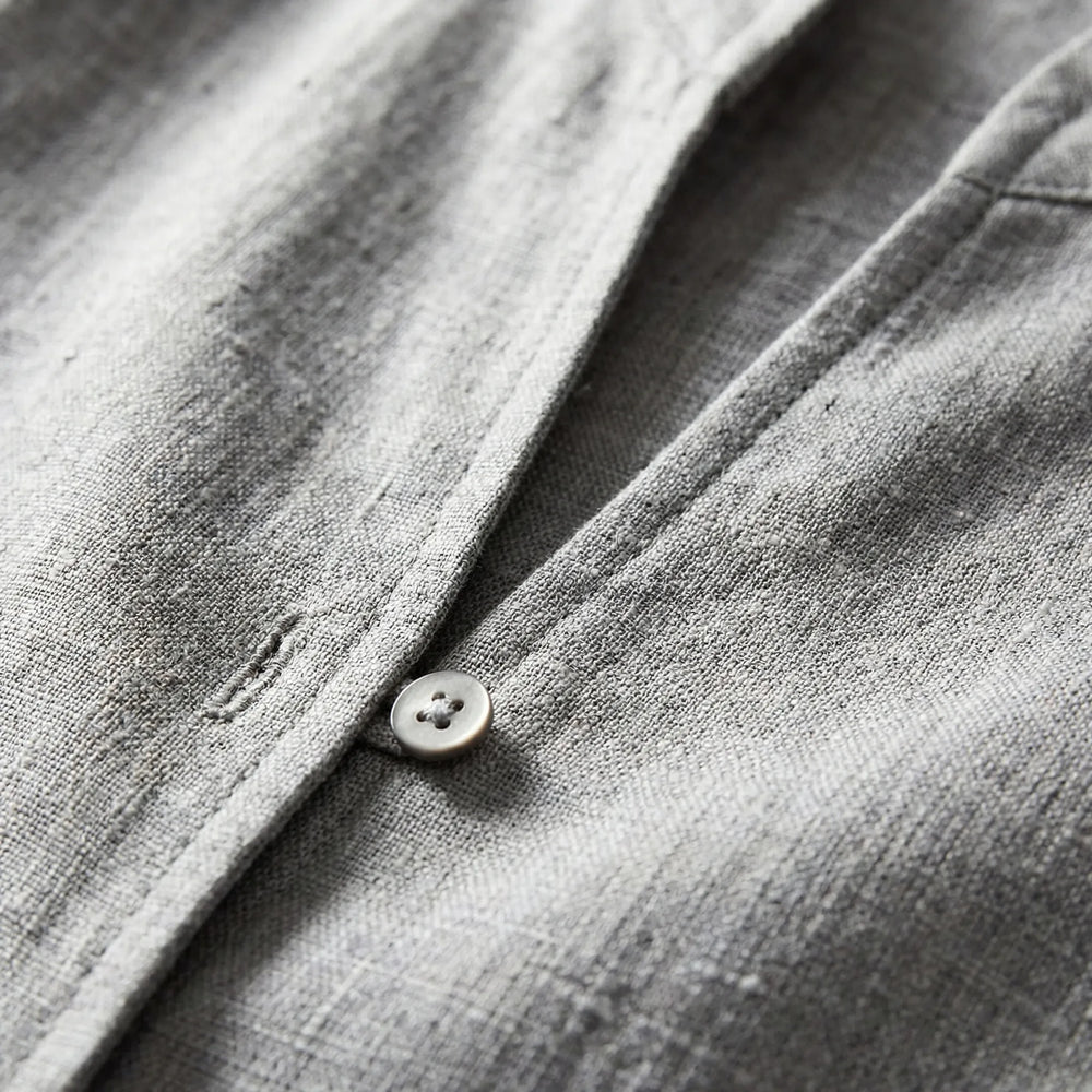 Collarva - Stand-Collar Button-Front Women's Blouse