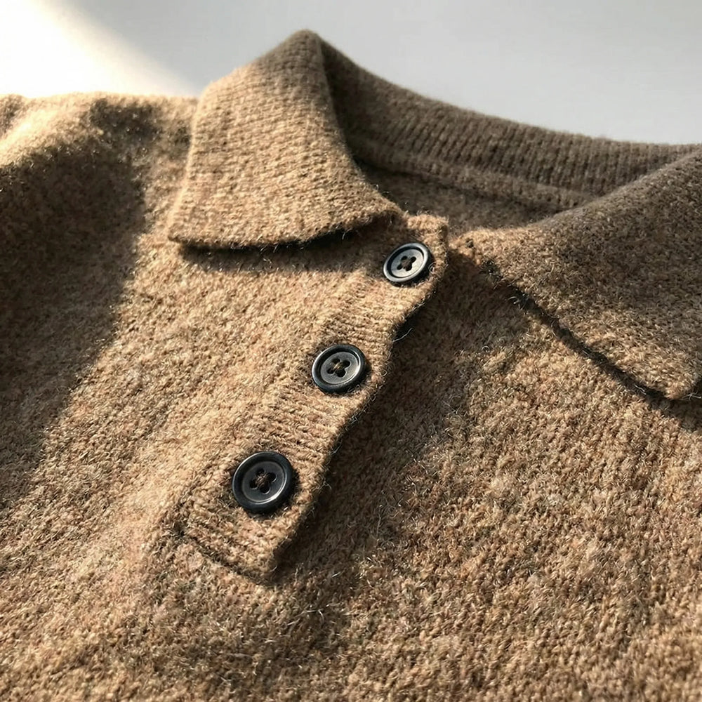Collino - Classic Polo Collar Kids Sweater