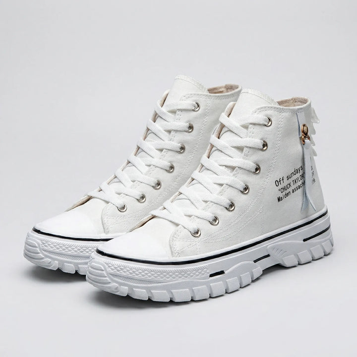 Colvane - High-Top Lace-Up Canvas Sneaker
