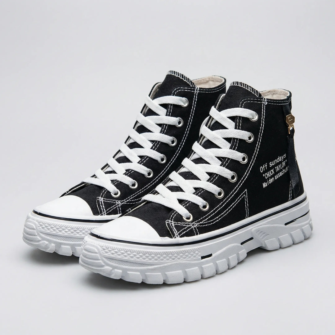 Colvane - High-Top Lace-Up Canvas Sneaker