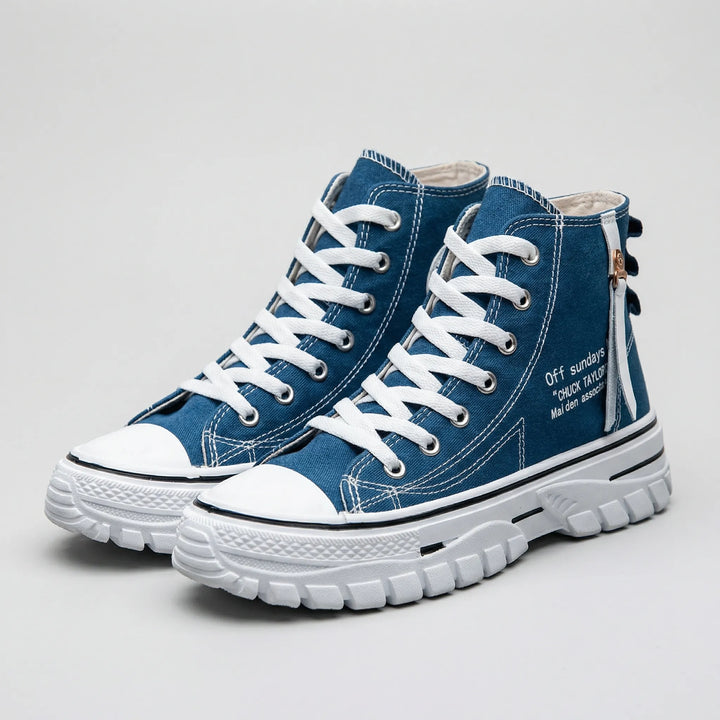 Colvane - High-Top Lace-Up Canvas Sneaker