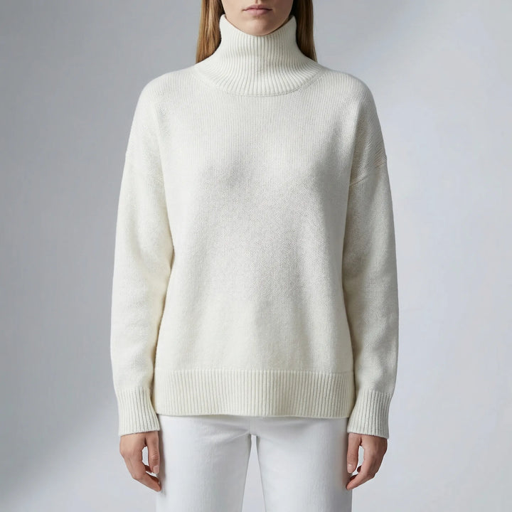 Colvene - Turtleneck Knit Sweater For Women