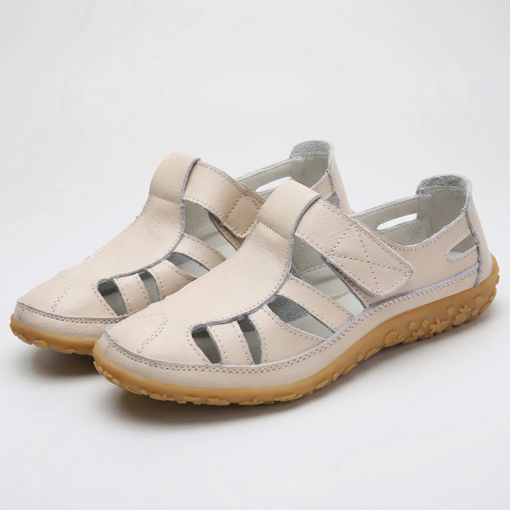 Comfavra - Closed-Toe Adjustable Strap Sandal