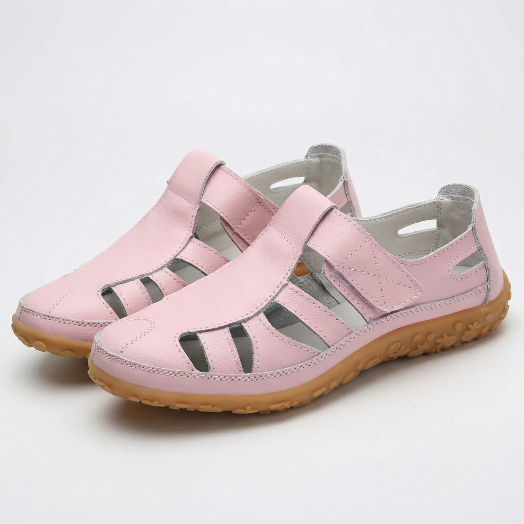 Comfavra - Closed-Toe Adjustable Strap Sandal