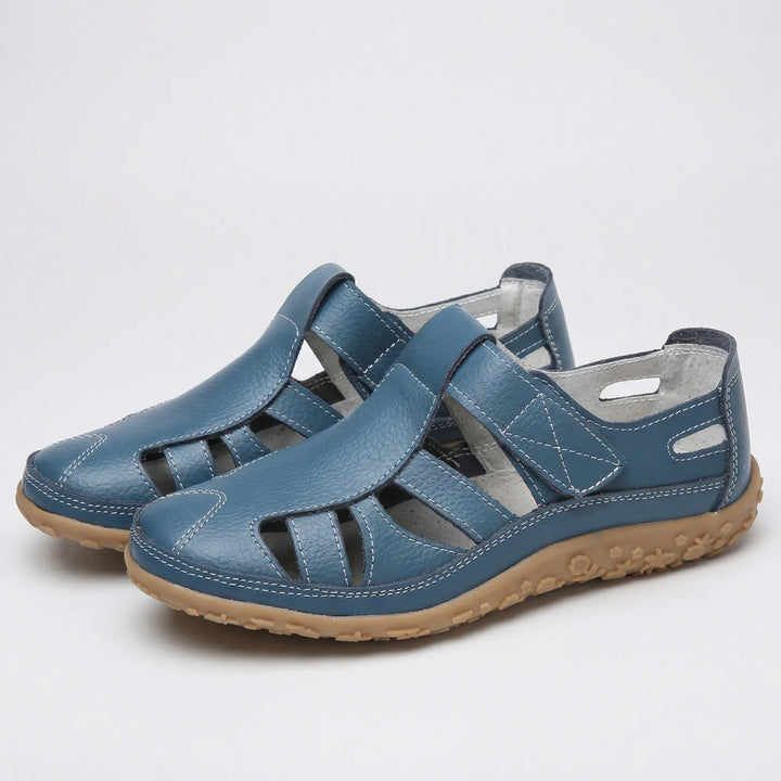 Comfavra - Closed-Toe Adjustable Strap Sandal