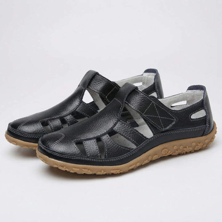 Comfavra - Closed-Toe Adjustable Strap Sandal