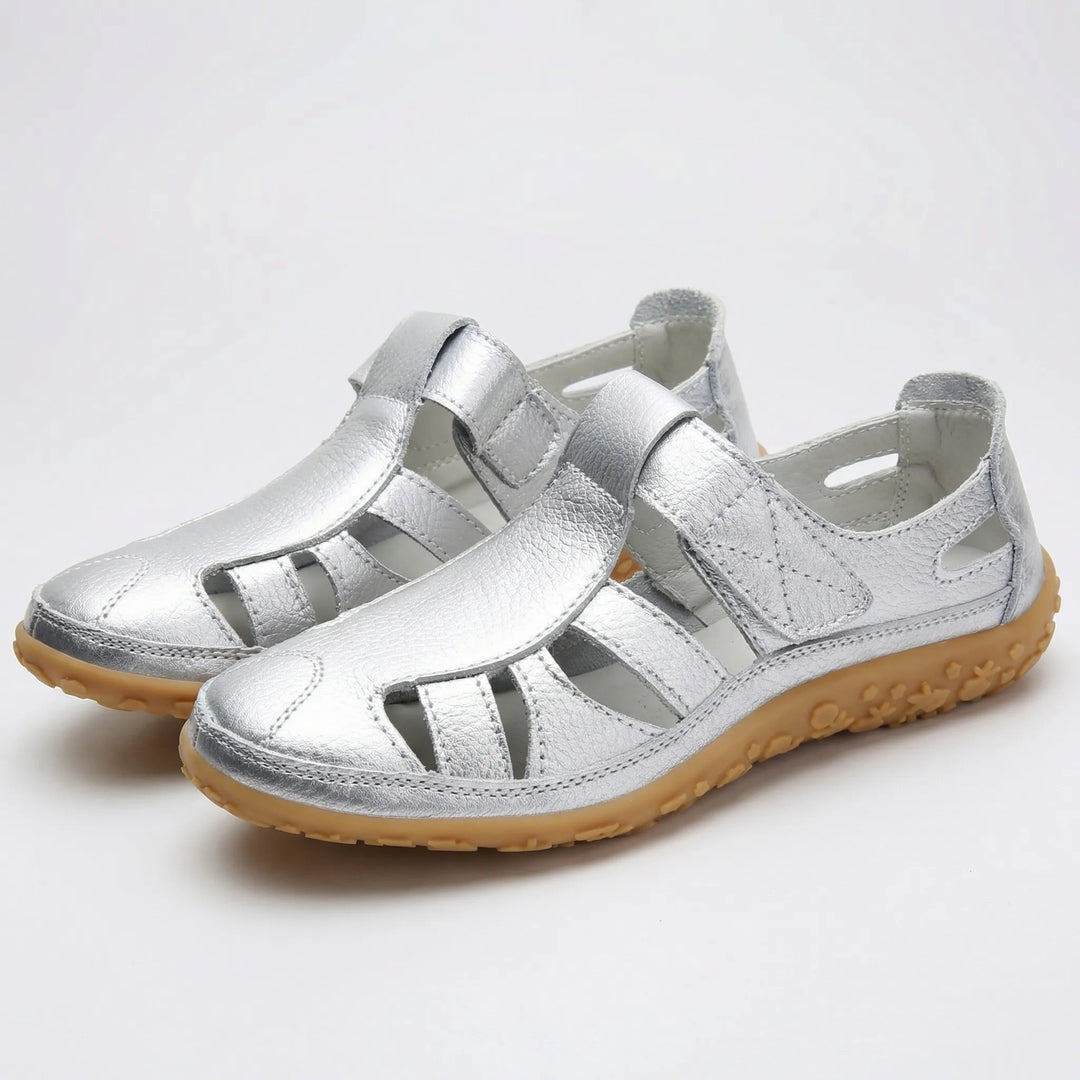 Comfavra - Closed-Toe Adjustable Strap Sandal