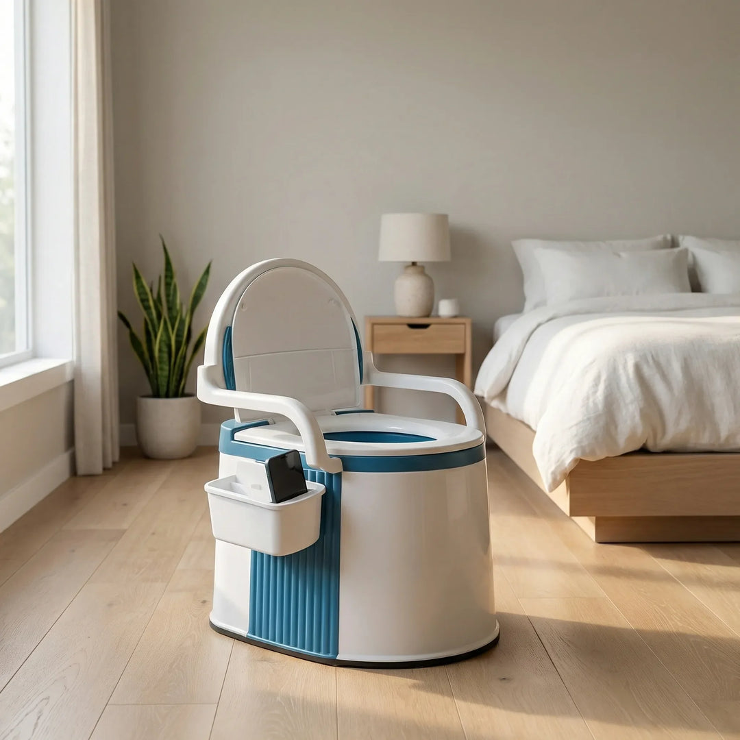 Comforelle - Portable Commode With Backrest And Armrests