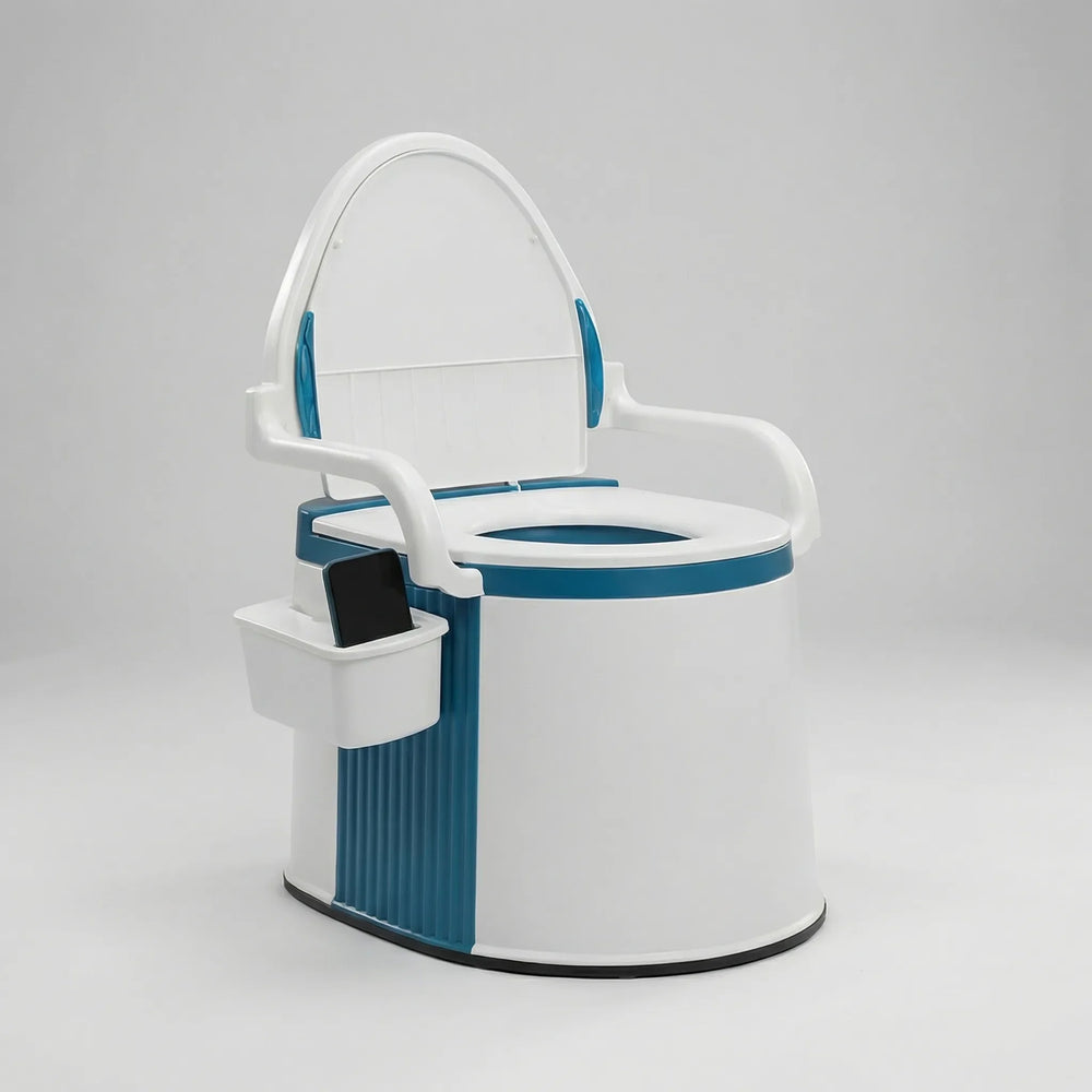 Comforelle - Portable Commode With Backrest And Armrests