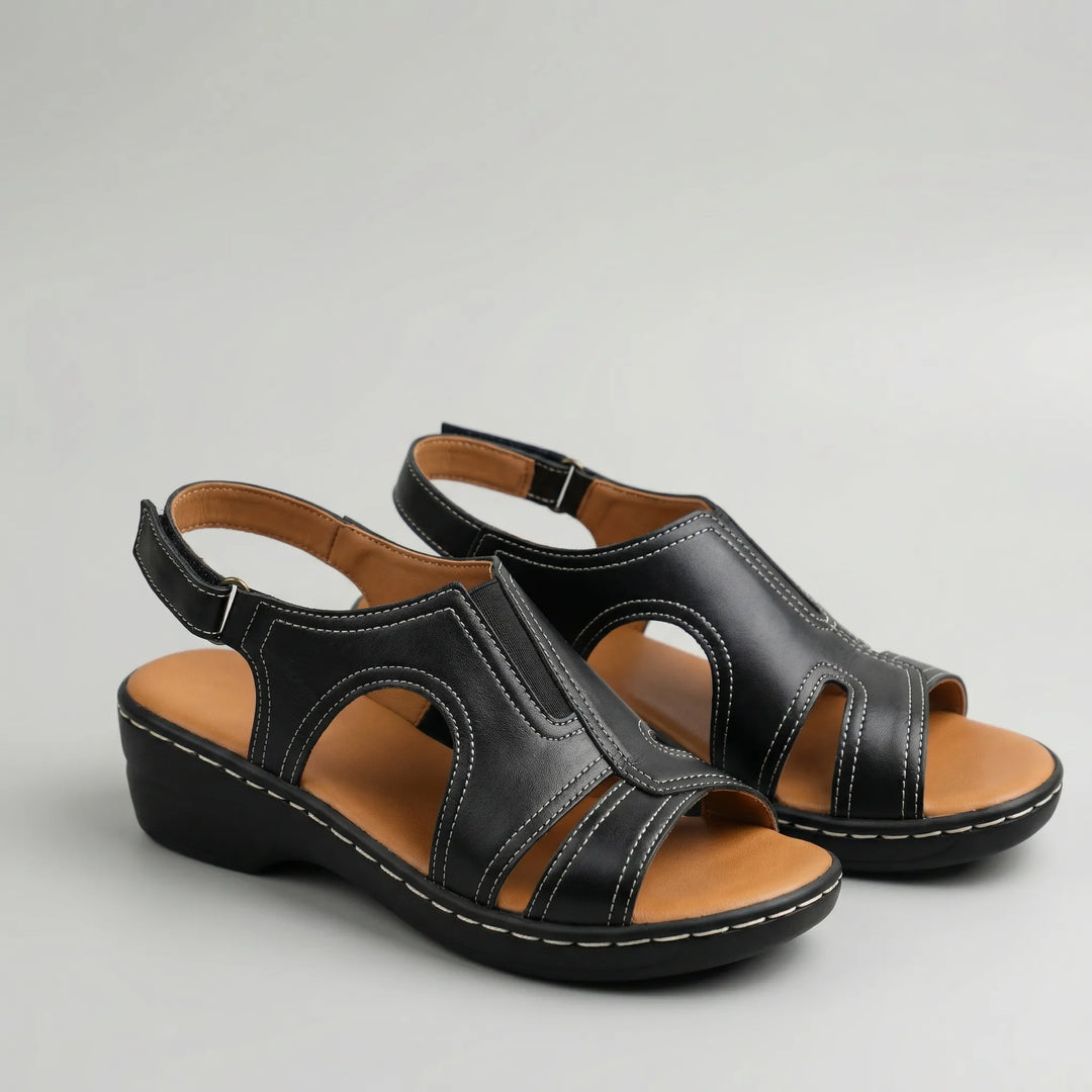 Comfura - Open-Toe Wedge Support Sandal