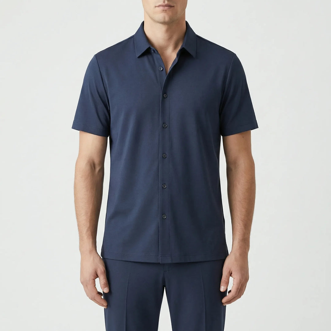Coravio - Matching Polo And Tapered Pants Set