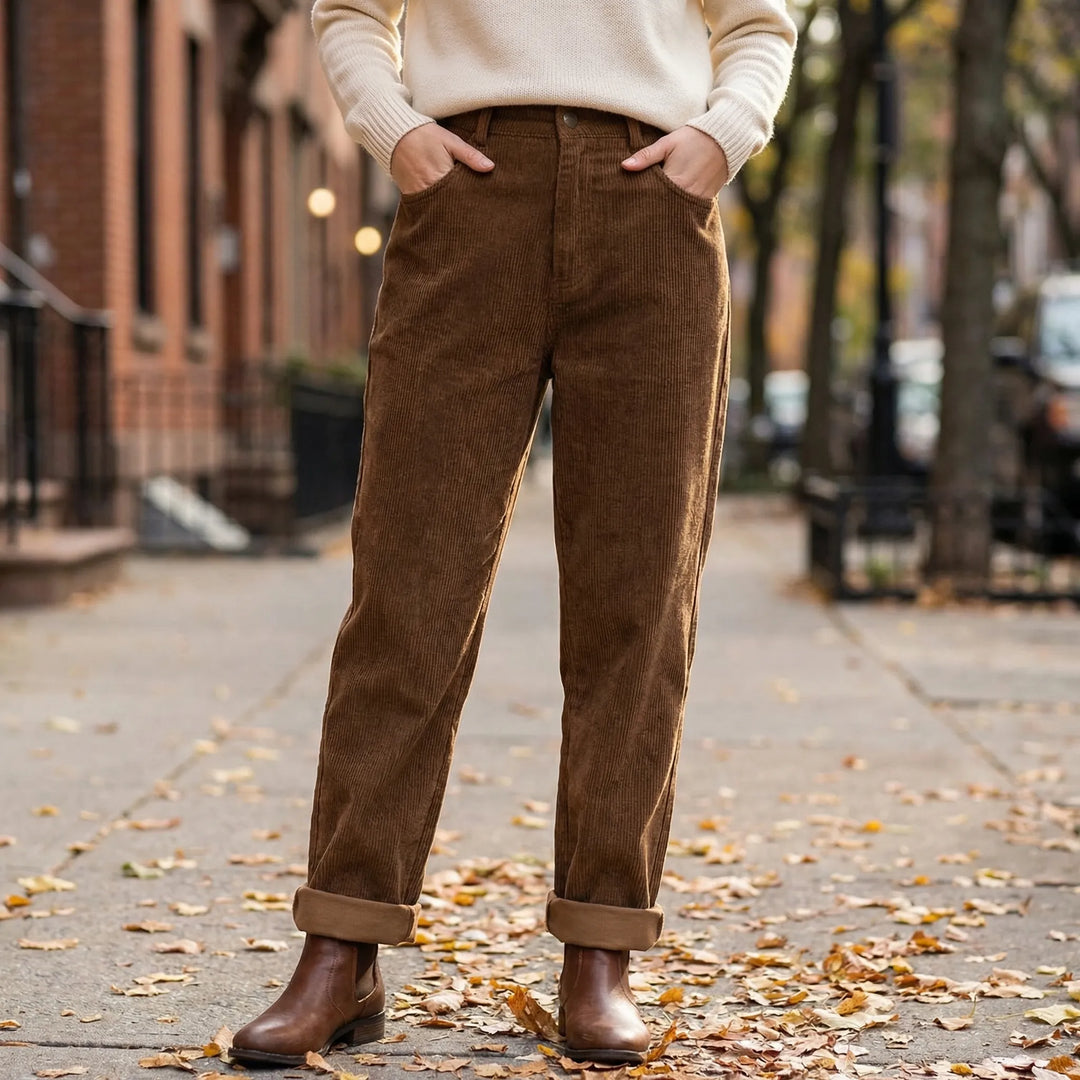 Cordova - High-Waist Wide-Leg Corduroy Trousers