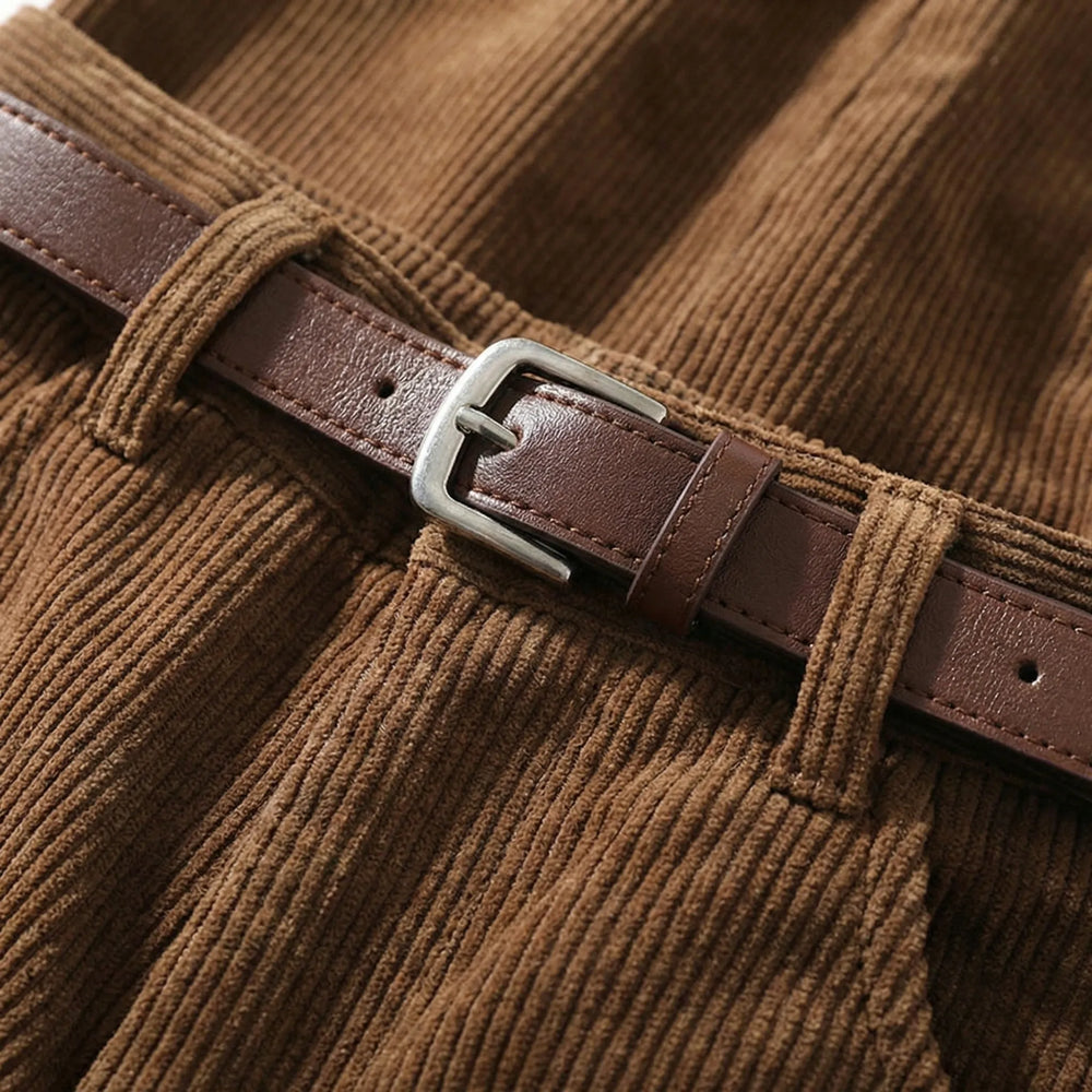 Cordova - High-Waist Wide-Leg Corduroy Trousers