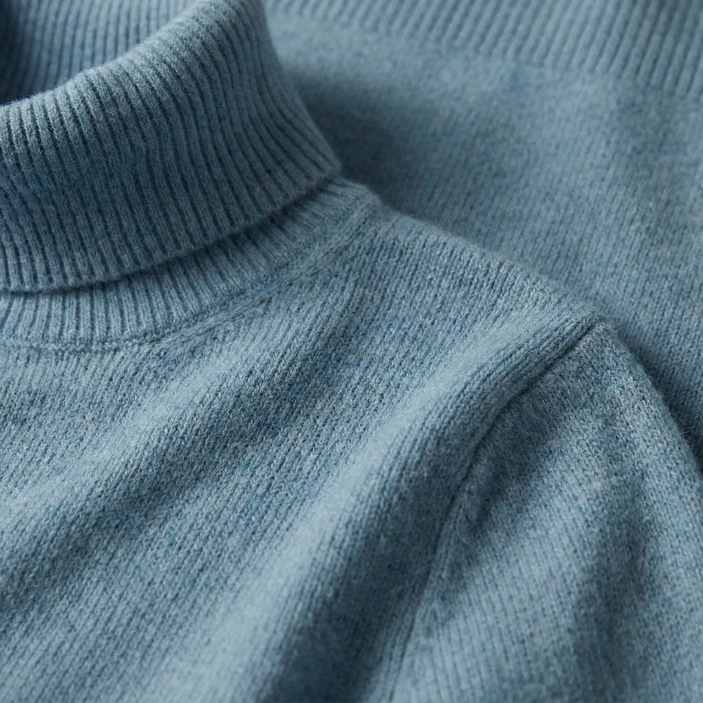 Cozelle - Turtleneck Sweater And Wide-Leg Pants Set