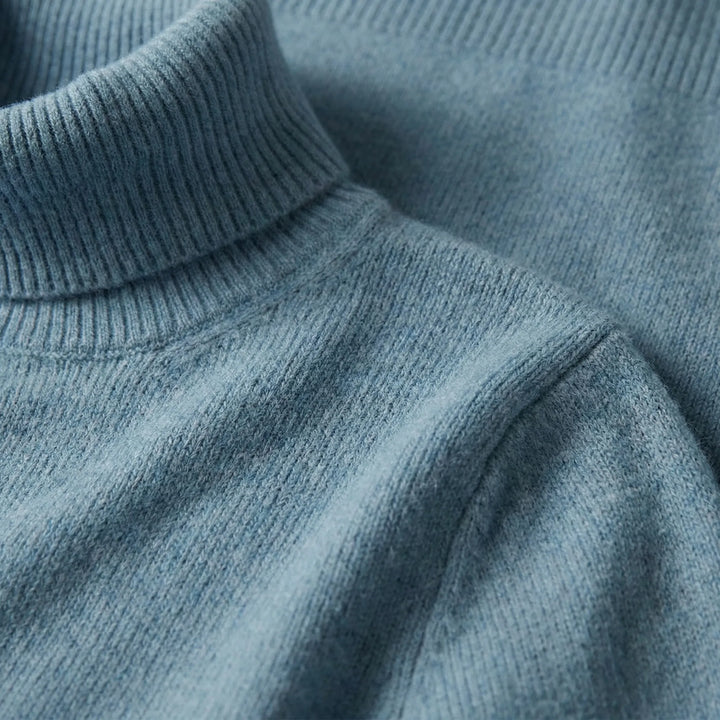 Cozelle - Turtleneck Sweater And Wide-Leg Pants Set