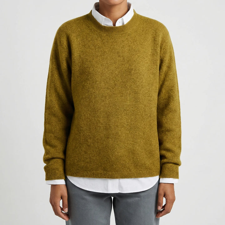 Coziven - Crewneck Pullover Knit Sweater