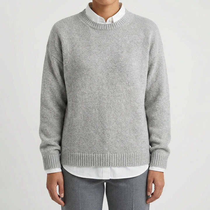 Coziven - Crewneck Pullover Knit Sweater