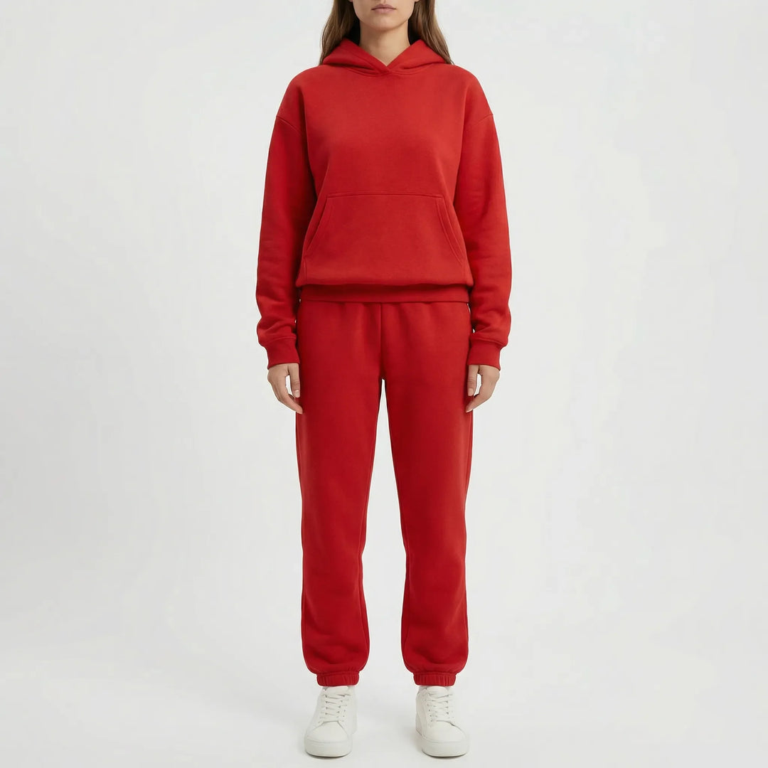 Cozlynx - Hooded Sweatshirt And Jogger Set