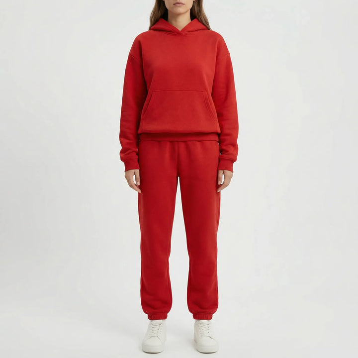 Cozlynx - Hooded Sweatshirt And Jogger Set