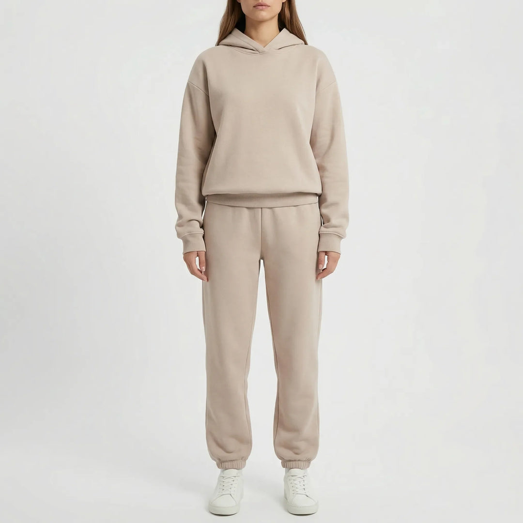 Cozlynx - Hooded Sweatshirt And Jogger Set