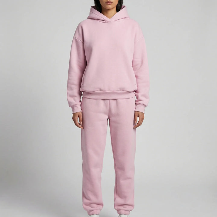Cozlynx - Hooded Sweatshirt And Jogger Set