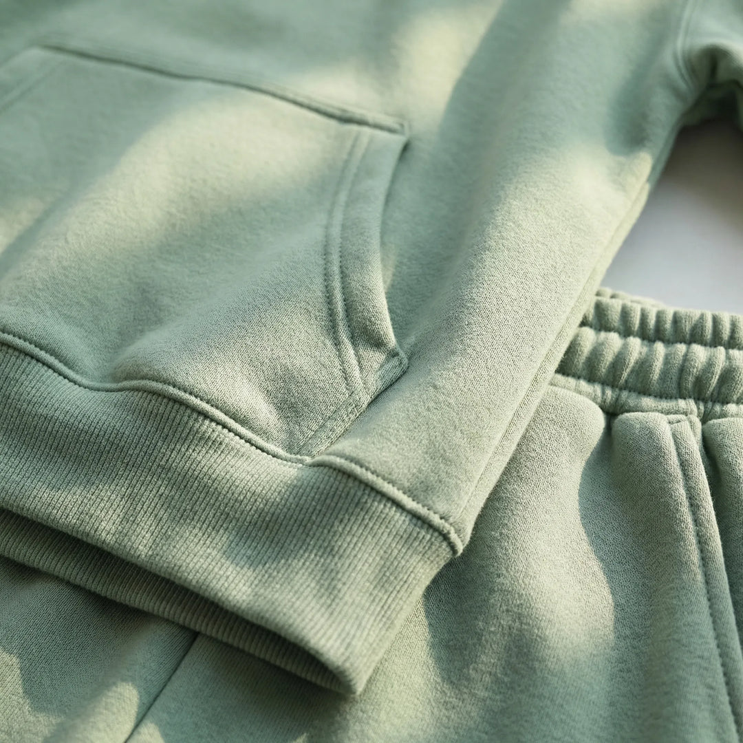 Cozlynx - Hooded Sweatshirt And Jogger Set