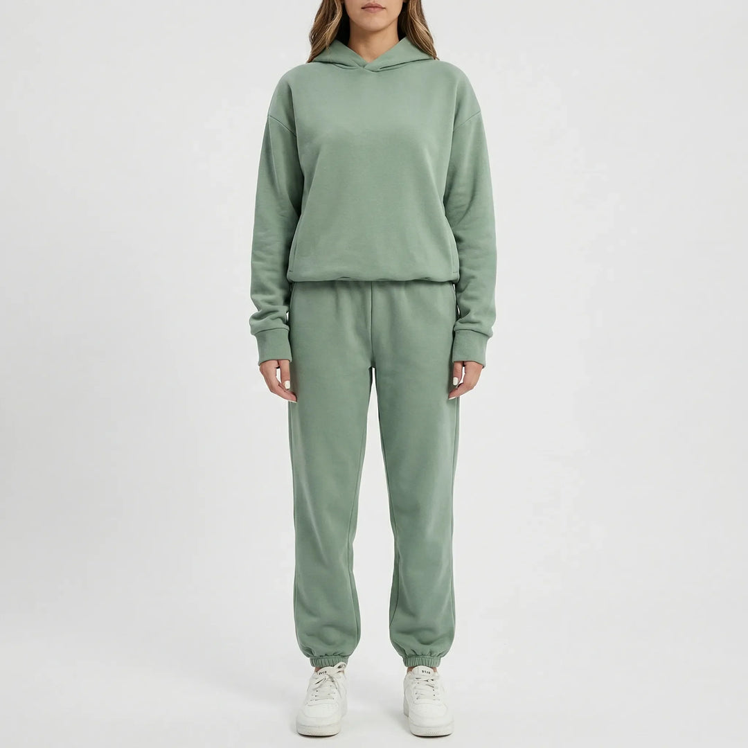 Cozlynx - Hooded Sweatshirt And Jogger Set