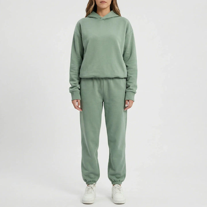 Cozlynx - Hooded Sweatshirt And Jogger Set