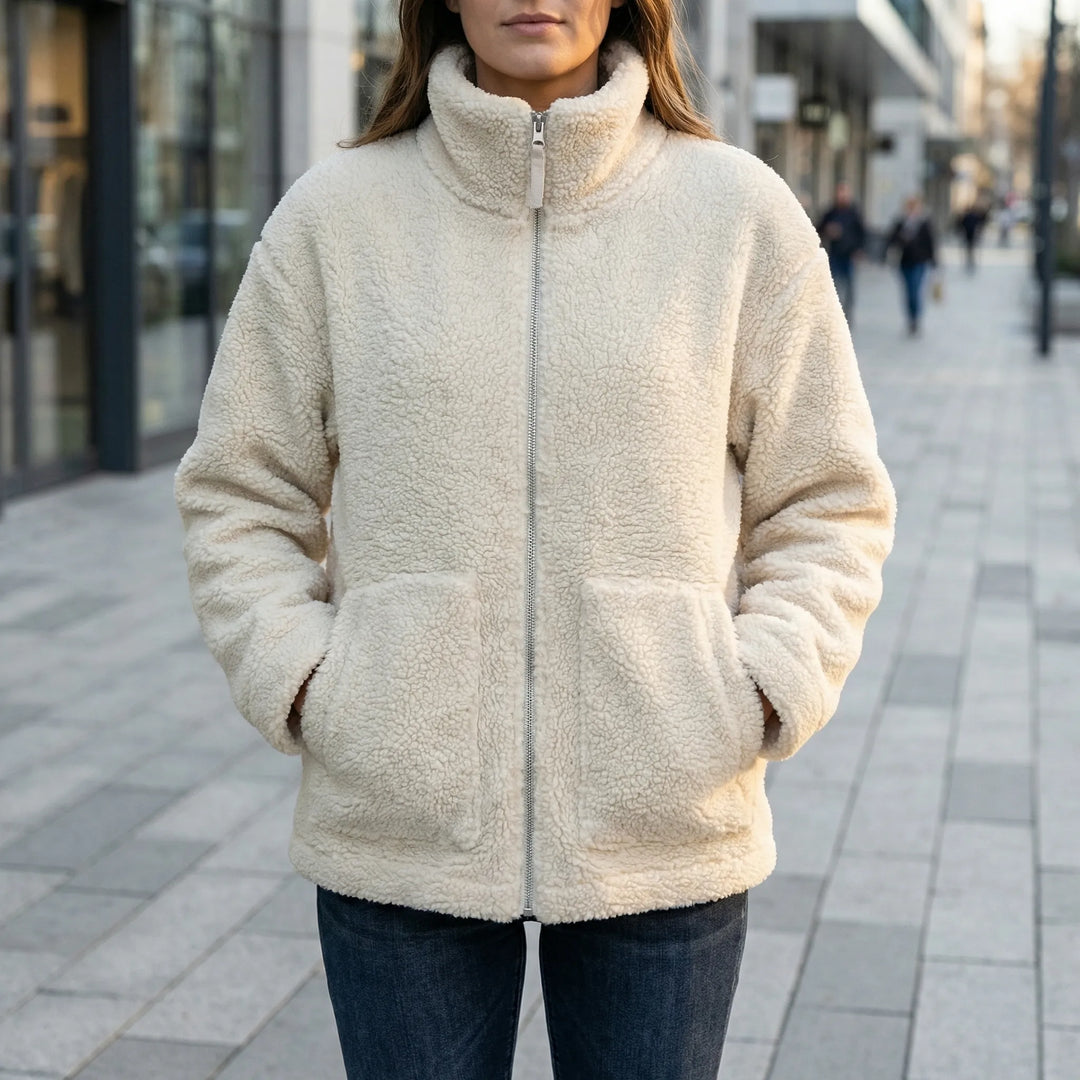 Cozwick - Oversized Stand-Up Collar Jacket