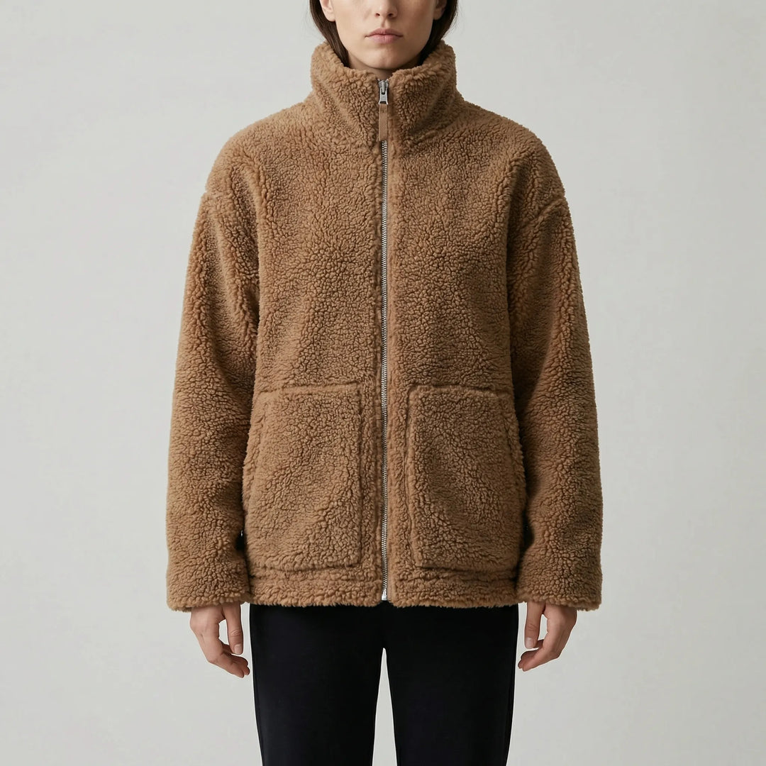 Cozwick - Oversized Stand-Up Collar Jacket
