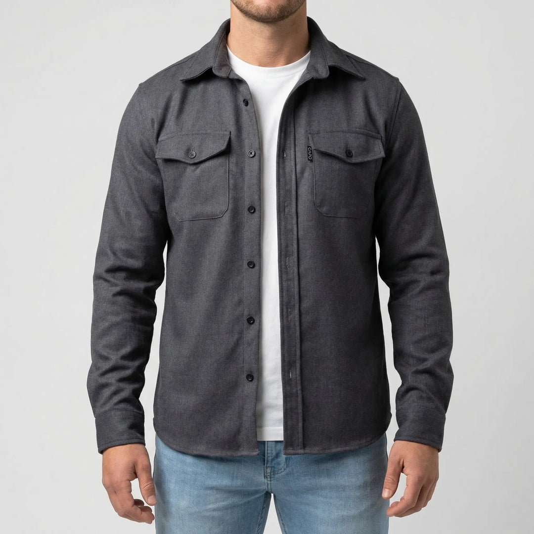 Cravoto - Long-Sleeve Button-Up Overshirt