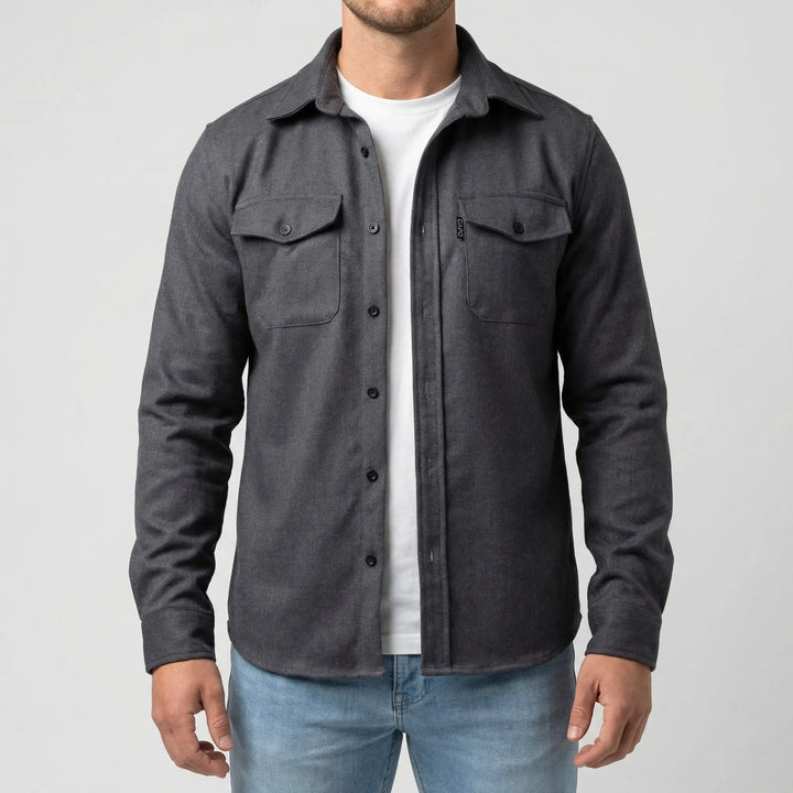 Cravoto - Long-Sleeve Button-Up Overshirt