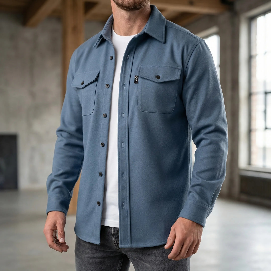 Cravoto - Long-Sleeve Button-Up Overshirt