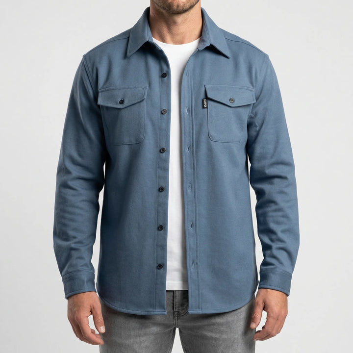 Cravoto - Long-Sleeve Button-Up Overshirt