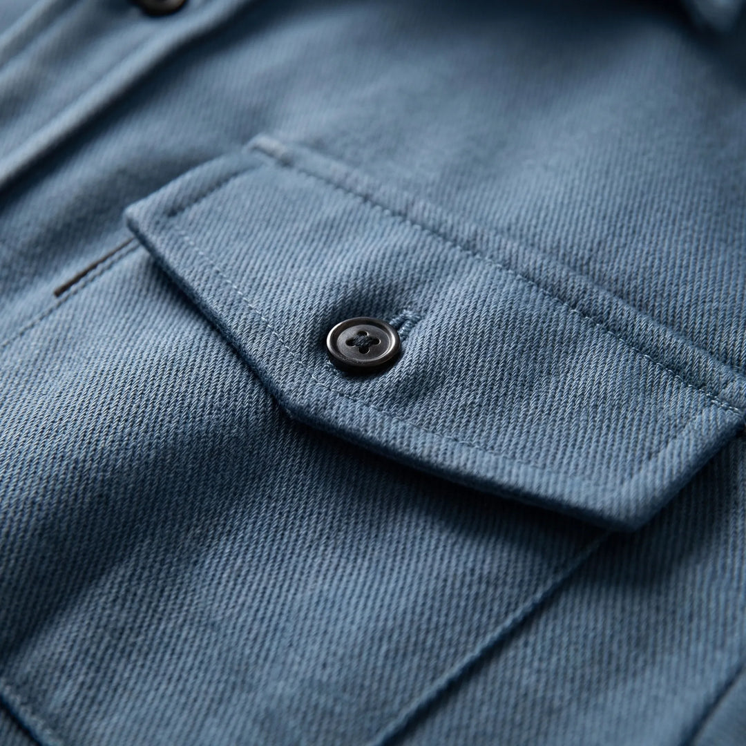 Cravoto - Long-Sleeve Button-Up Overshirt