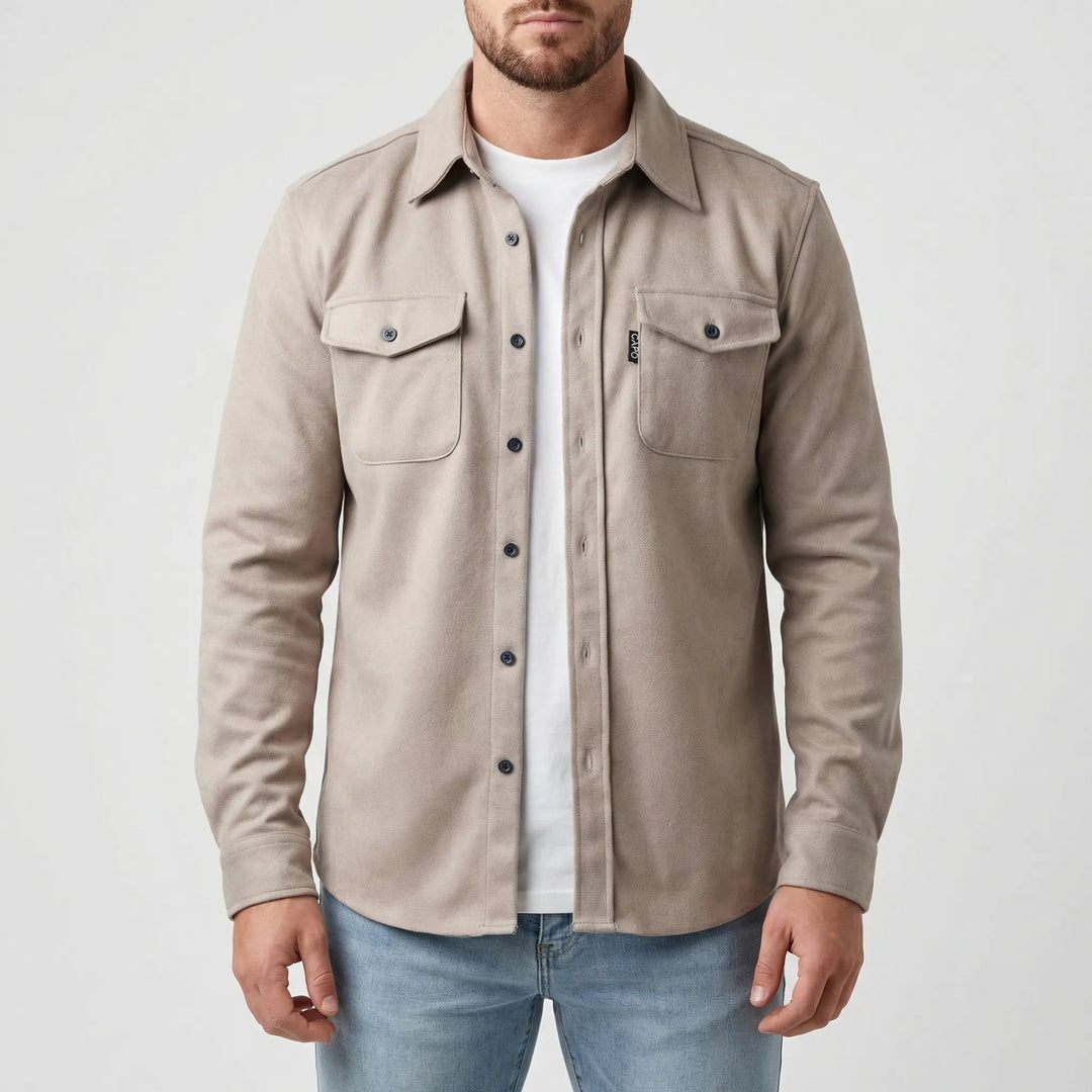 Cravoto - Long-Sleeve Button-Up Overshirt