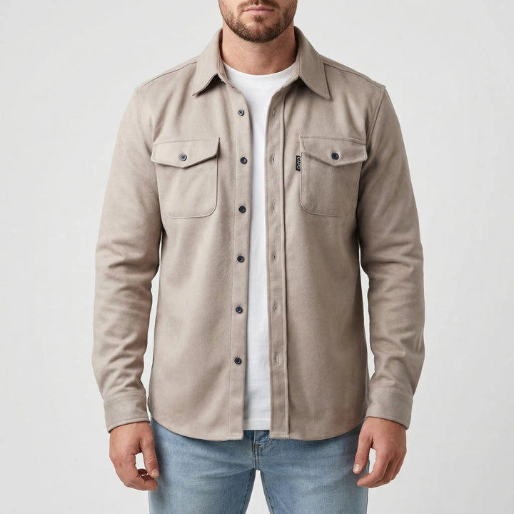 Cravoto - Long-Sleeve Button-Up Overshirt