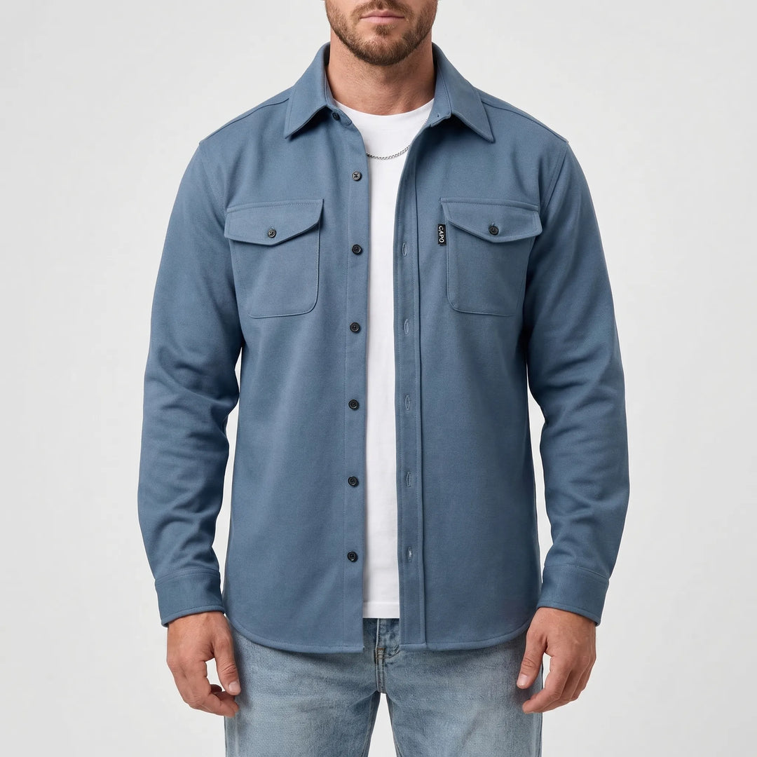 Cravoto - Long-Sleeve Button-Up Overshirt
