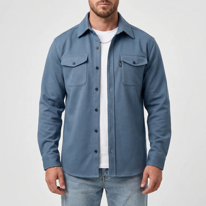 Cravoto - Long-Sleeve Button-Up Overshirt