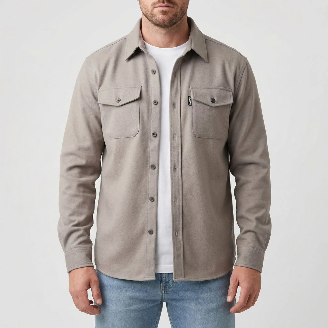 Cravoto - Long-Sleeve Button-Up Overshirt