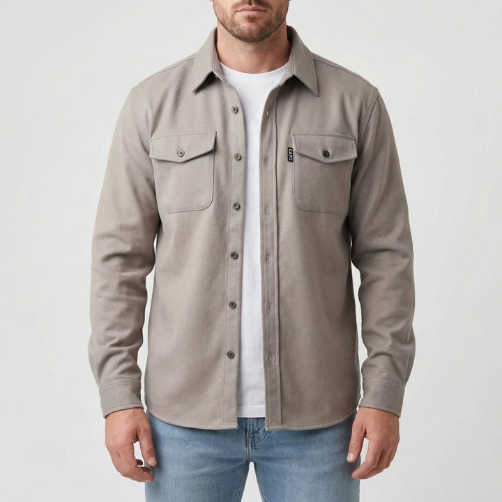 Cravoto - Long-Sleeve Button-Up Overshirt
