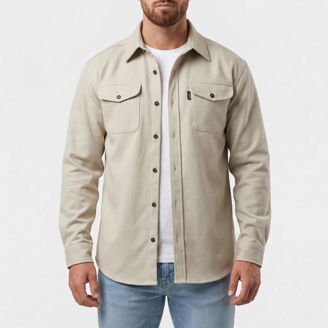 Cravoto - Long-Sleeve Button-Up Overshirt