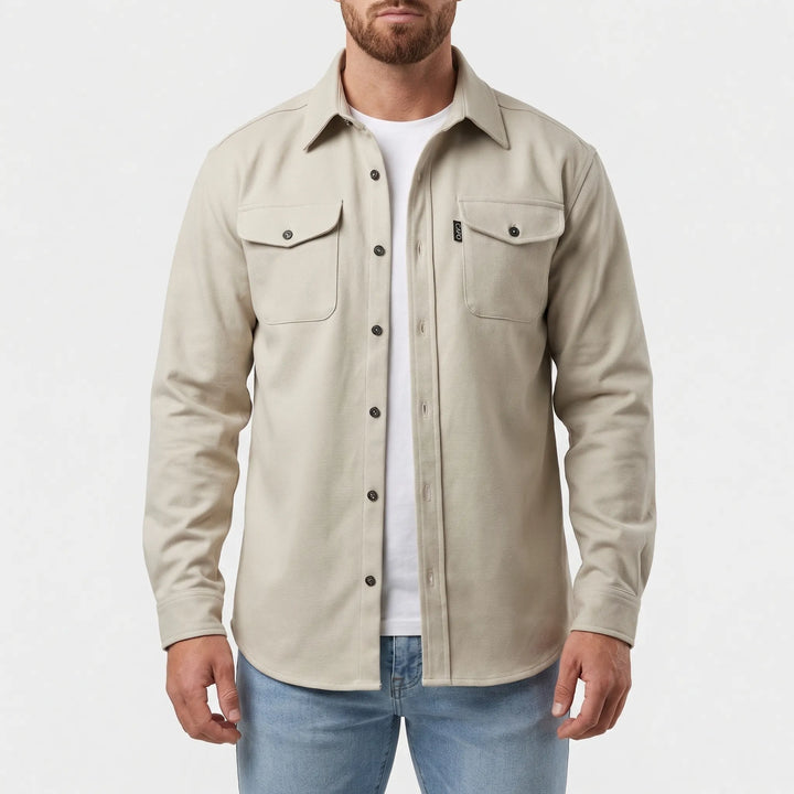 Cravoto - Long-Sleeve Button-Up Overshirt