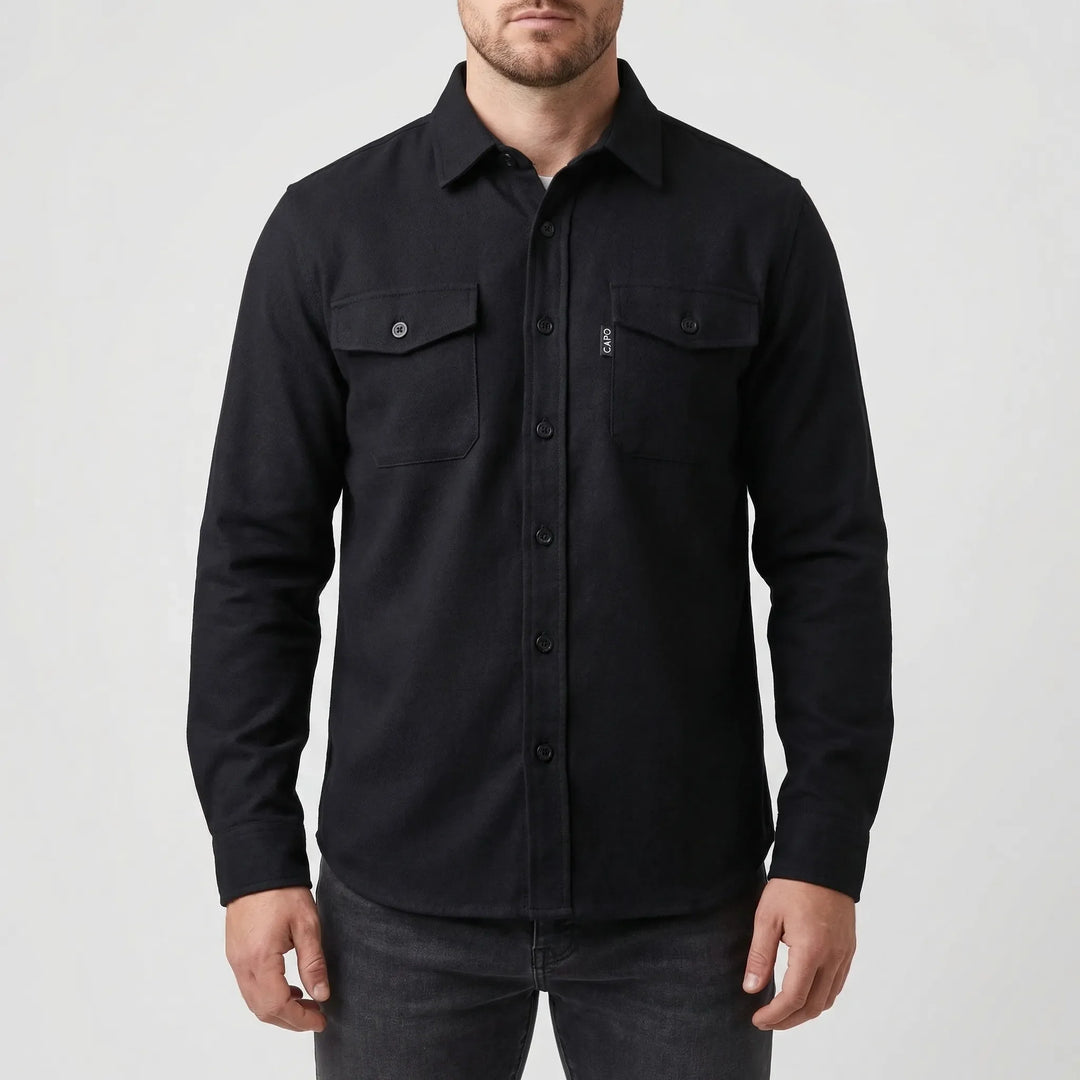 Cravoto - Long-Sleeve Button-Up Overshirt